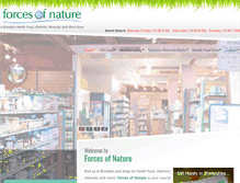 Tablet Screenshot of eforcesofnature.com